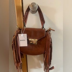 Brown Fringy Handbag
